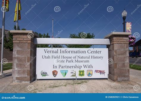 Utah Field House of Natural History Sign. Editorial Photo - Image of ...