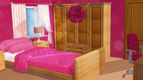 Anime Style Background - Girl Bedroom by FireSnake666 on DeviantArt