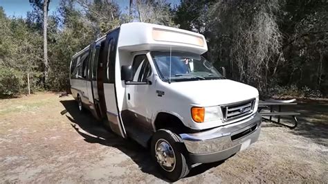 Ford E-Series Shuttle Bus Converted To Luxurious Camper: Video