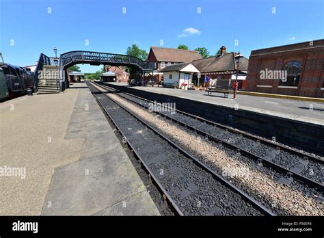 Sheffield Park Heritage railway station in the UK in summertime Stock Photo - Alamy