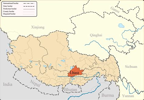 Lhasa Maps | Detailed Lhasa Travel Maps