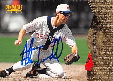 Alan Trammell autographed baseball card (Detroit Tigers) 1997 Pinnacle #93