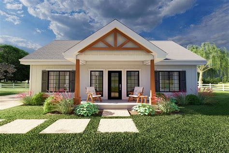 Modern Farmhouse Plan: 988 Square Feet, 2 Bedrooms, 2 Bathrooms - 2699 ...