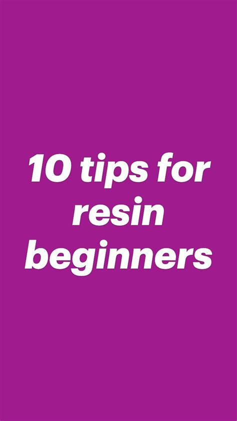 10 tips for resin beginners | Resin crafts, Resin diy, Resin tutorial