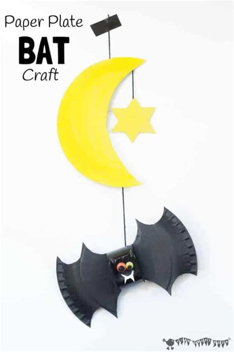 Paper Plate Bat Craft And Mobile - Kids Craft Room