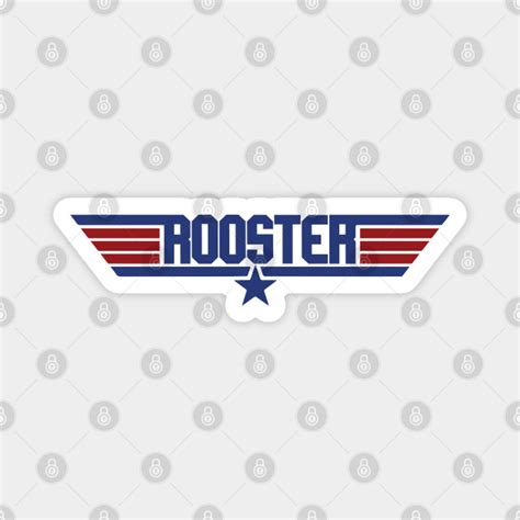 Rooster Top Gun Logo - Top Gun - Magnet | TeePublic