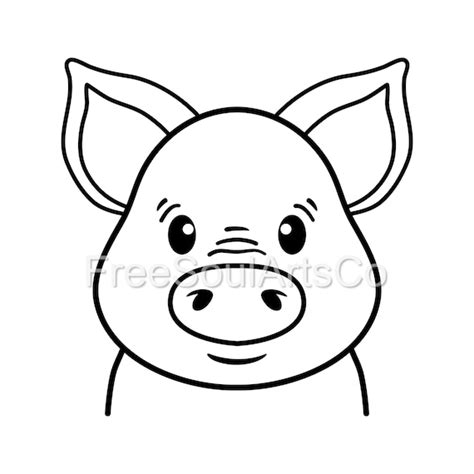 Pig Svg. Cute Baby Pig Svg. Piglet Svg. Farm Animal Svg. Pig - Etsy