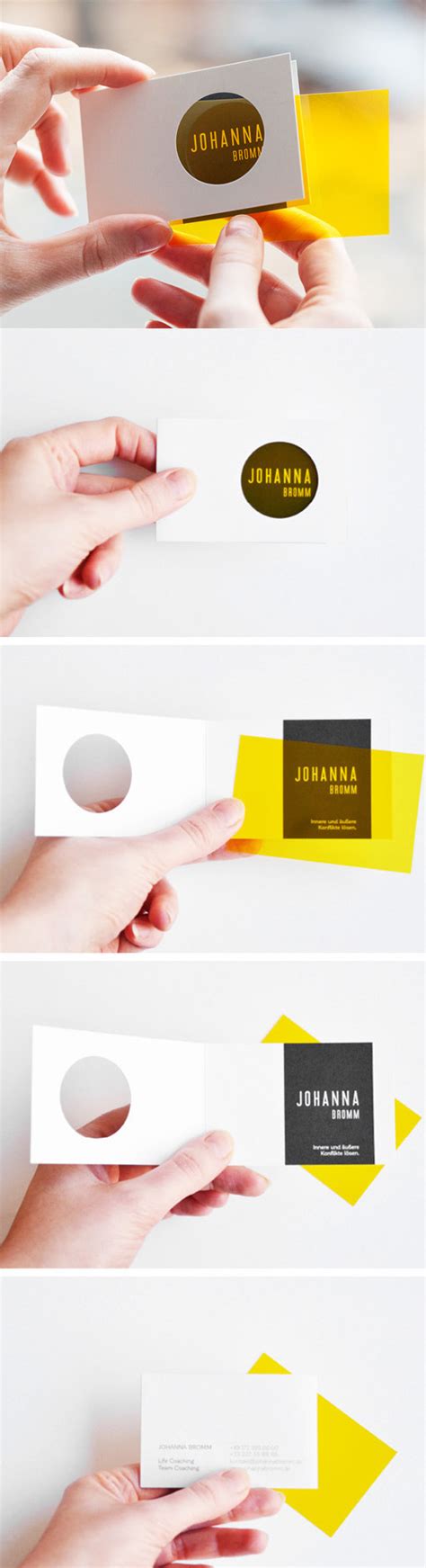 Clever Interactive Die Cut Business Card Design| CardObserver