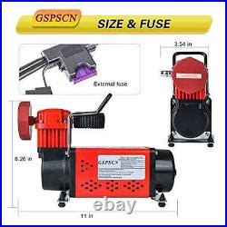 GSPSCN Portable 12V Air Compressor Pump 150PSI Red Tire Inflator Heavy Duty A | Air Compressor Pumps