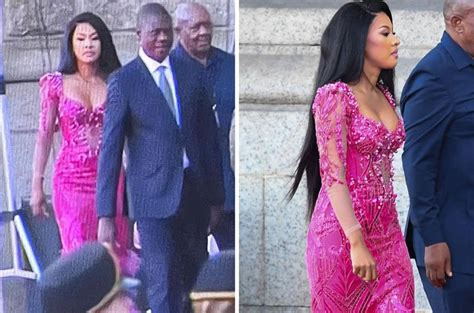 'Baddie': Paul Mashatile's glam wife turns head at SONA [photos]