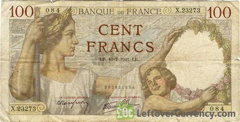 100 French Francs banknote (Sully) - Exchange yours for cash today