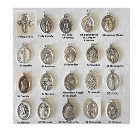 Catholic Saint Medals/add on Patron Saint Medal/ Add to Rosary or Pendant Religious Saint Medal ...