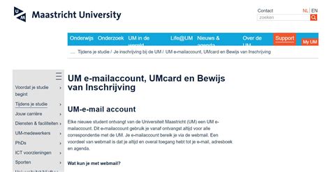 Webmail maastricht university inloggen | BE Inloggen