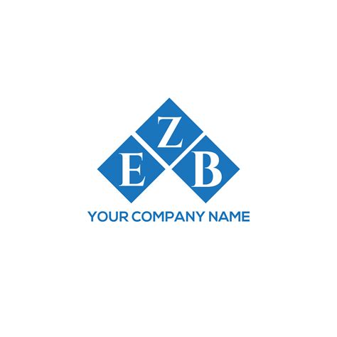 EZB letter logo design on white background. EZB creative initials letter logo concept. EZB ...