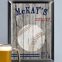 Personalized Baseball Dugout Sign - FindGift.com