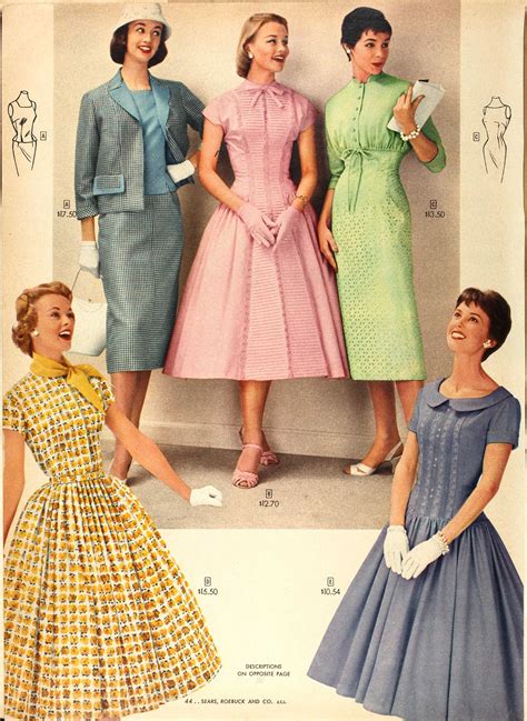 Sears and Roebucks Catalog, Spring 1957 | Fifties fashion, Fashion, Vintage 1950s dresses