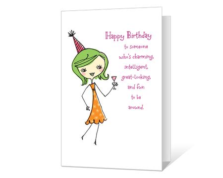 Printable Foldable Funny Happy Birthday Cards