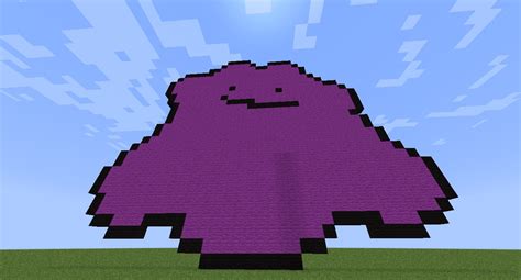 Ditto (Pokémon) Pixel Art Minecraft Project