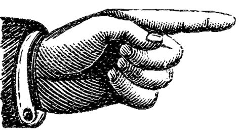 Vintage Hand Pointing Finger Clipart Vintage Finger Pointing Png | Images and Photos finder