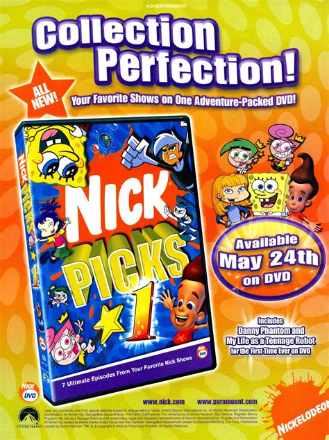 Image - Nick Picks 1 DVD print ad NickMag May 2005.jpg | Nickelodeon | FANDOM powered by Wikia