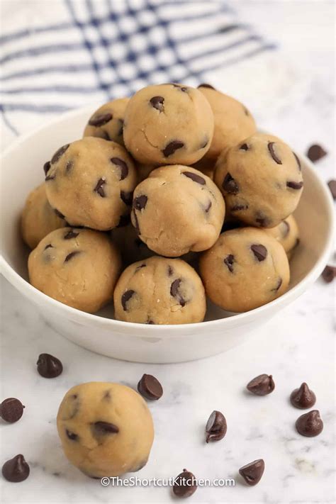 Chocolate Chip Cookie Dough Balls - The Shortcut Kitchen