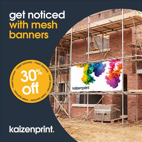 Using Mesh Banners for Advertisement - Kaizen Print