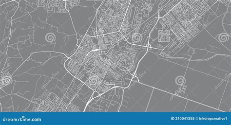 Urban Vector City Map of Alkmaar, the Netherlands Stock Image - Image ...