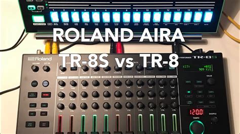 Roland AIRA TR-8S vs TR-8 (using the TR-808 and TR-909 sounds) - YouTube