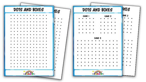 Dots And Boxes Printable | Just Family Fun