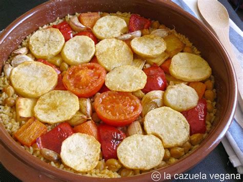 Arroz al horno vegetariano [Arròs al forn] | La Cazuela Vegana | Alimentación 100% vegetal y ...