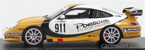 SPARK-MODEL S4479 Scale 1/43 | PORSCHE 996 GT3 N 911 GT3 ROAD CHALLENGE 2004 YELLOW WHITE