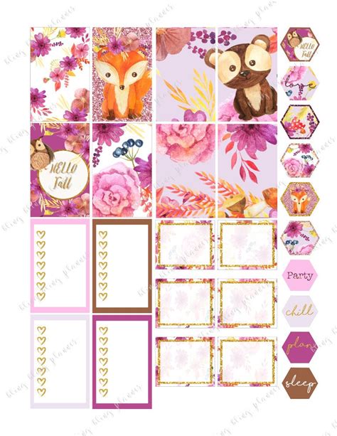 FOX PLANNER Happy Planner STICKERS Happy Planner Fall - Etsy