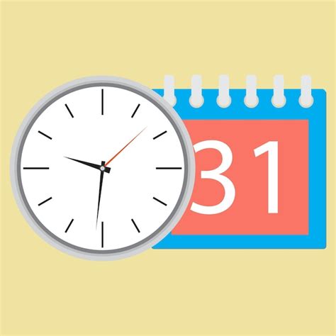 Premium Vector | Time planning clock with calendar date plane and strategy business plan and ...