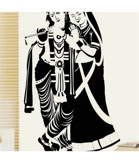 Home Decor Tatoos Radha Krishna Wall Sticker - Buy Home Decor Tatoos Radha Krishna Wall Sticker ...