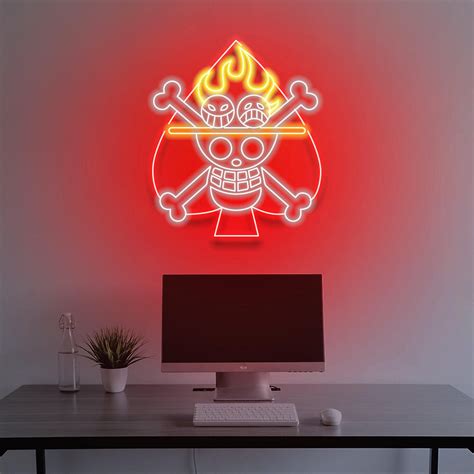 The Portgas D. Ace (Spade Pirates) neon sign is made for all the Ace fans out there! The vibrant ...