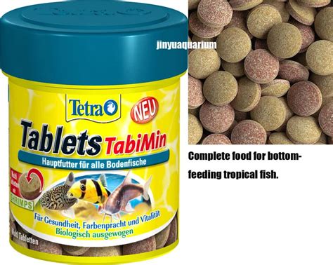 Tetra Tablets TabiMin Suckermouth catfish Benthic fish small bottom fish food canister feeder ...