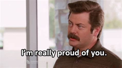 Ron Swanson Im Really Proud Of You GIF - Ron Swanson Im Really Proud Of You Proud - Discover ...