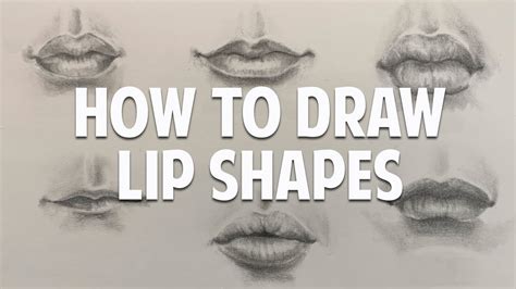 How to Draw Different Lip Shapes - YouTube