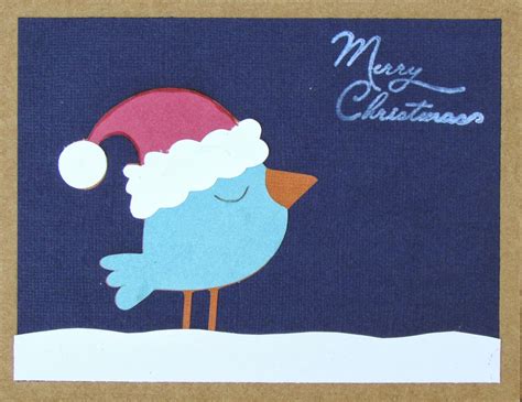 Scrapping Along: Bird Christmas Card