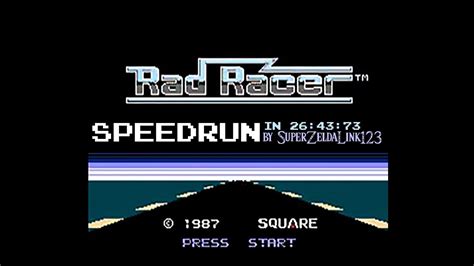 Rad Racer (NES) speedrun in 26:43.73 - YouTube