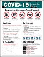 Accuform SAFETY POSTER Safety Posters COVID-19 CORONAVIRUS, 44% OFF