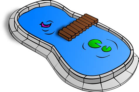 Swimming Pool Garden Pond · Free vector graphic on Pixabay