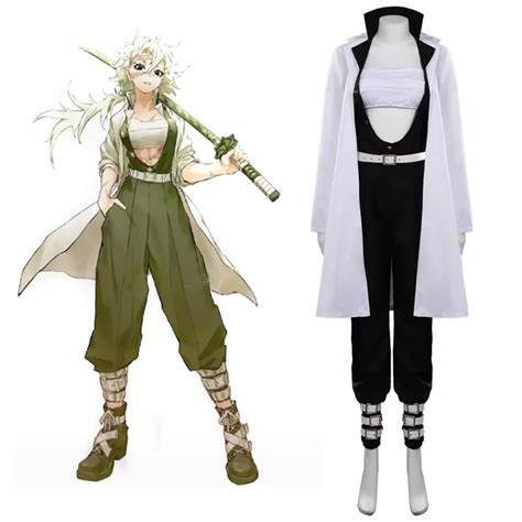 Sanemi Shinazugawa Cosplay Costumes, Women's Wrapped Breast Wind ...