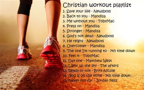 15 upbeat christian songs that will get you through a run or workout. By Jennifer Jackson ...