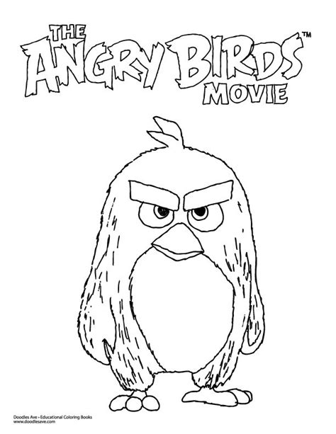 Angry Birds Movie Coloring Sheet! | Angry birds, Angry birds movie, Doodles