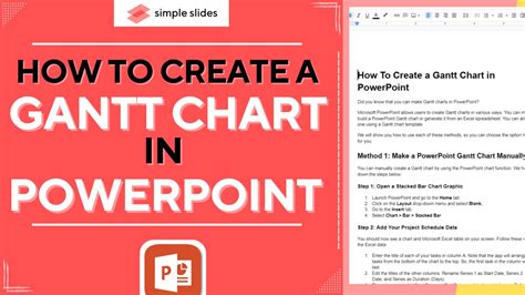 How To Create a Gantt Chart in PowerPoint