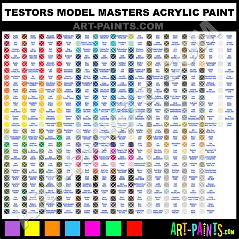 Master Paints Color Chart - Paint Color Ideas