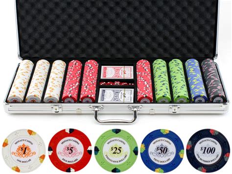 Clay Poker Chips Set – 500 Piece Monaco Style