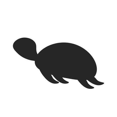 Turtle Silhouette Image White Background Is Very Suitable for website design needs and ...