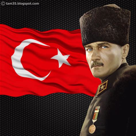 Dalgalanan Türk Bayrağı ve Mustafa Kemal Atatürk Gif | Bayrak, Gif ...